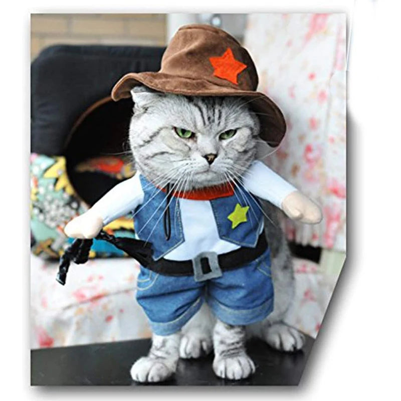 Disfraz de Cowboy "El Sheriff" – Estilo Western para Gatos