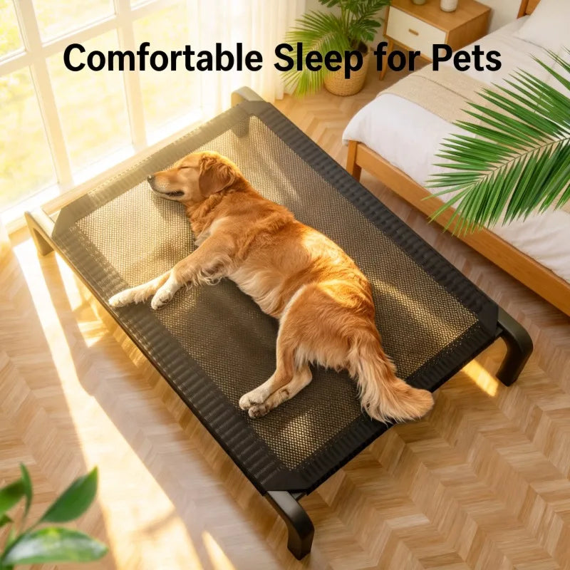 Cama Elevada "Brisa Fresca" con Toldo Protector