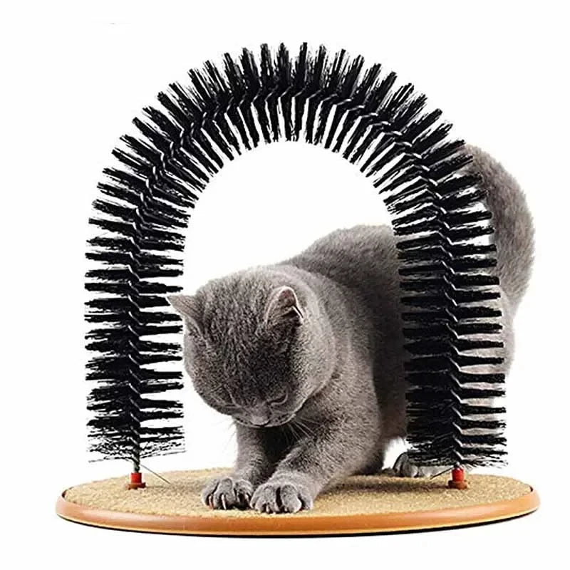 Arco Rascador y Masajeador interactivo para gatos
